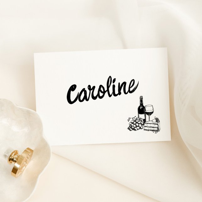 Whimsical Hand Drawn Place Card (Creator Uploaded)