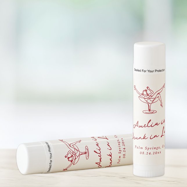 Whimsical Hand Drawn Red Bachelorette Lip Balm (Creator Uploaded)