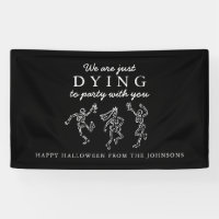 Whimsical Hand Drawn Skeletons Halloween Party
