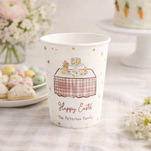 Whimsical Hand Drawn Spring Easter Brunch Paper Cups