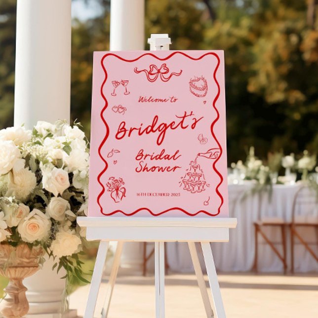 Whimsical Hand drawn style Bridal Shower Sign (Creator Uploaded)