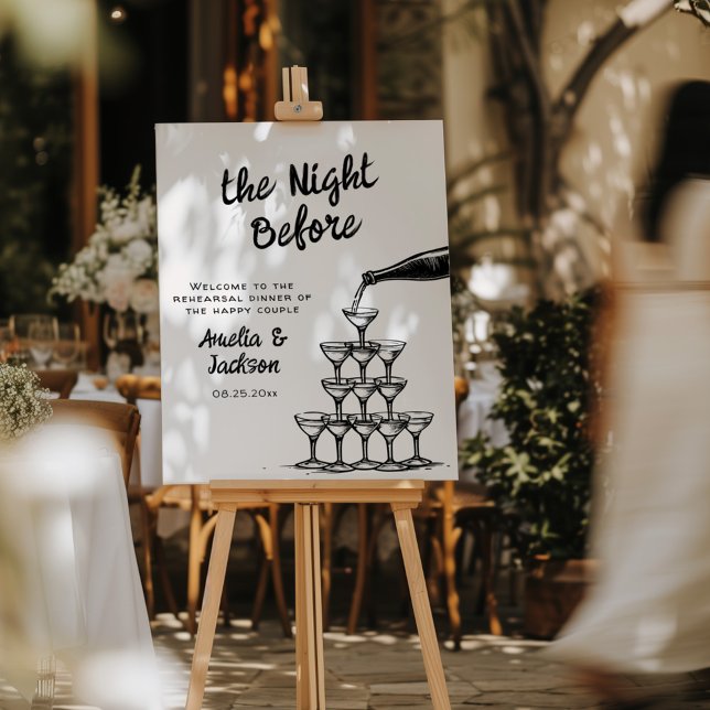 Whimsical Hand Drawn The Night Before Foam Board (Creator Uploaded)