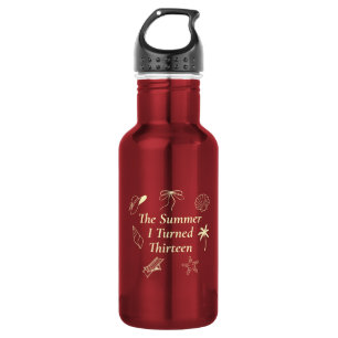 Whimsical Hand Drawn The Summer I Turned Thirteen Stainless Steel Water Bottle