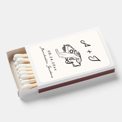 Whimsical Hand Drawn Vintage Car Matchboxes