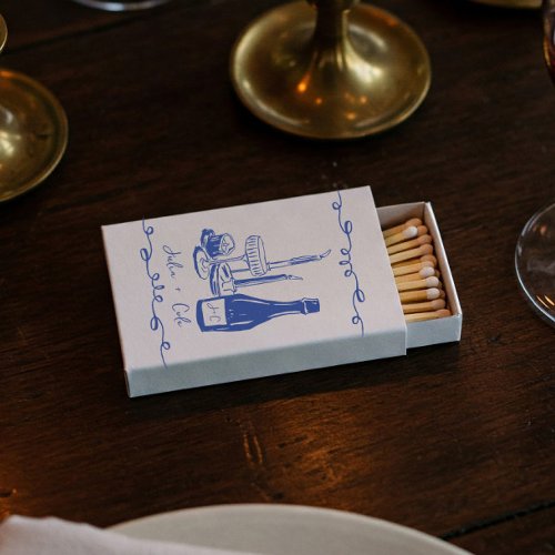 Whimsical Hand Lettered Illustrated Dinner Wedding