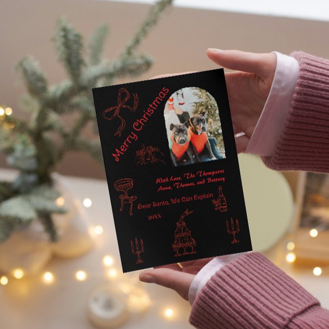Whimsical handwritten Christmas  Card (Creator Uploaded)