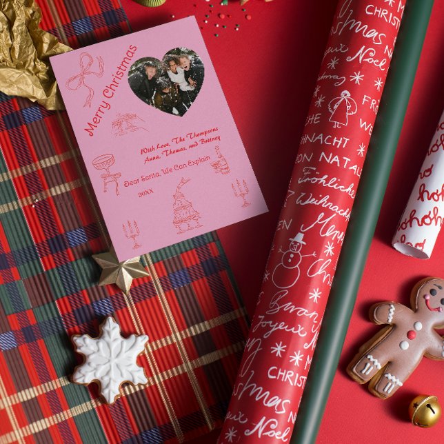 Whimsical handwritten Christmas  Card (Creator Uploaded)