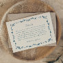 Whimsical Handwritten Illustrated Wedding Details RSVP Card