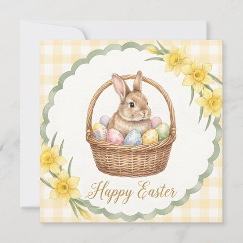 Whimsical Happy Easter Greeting Card