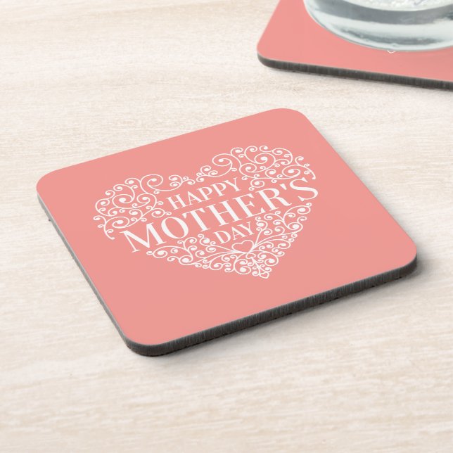 Whimsical Happy Mother's Day | Coaster (Left Side)