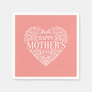 Whimsical Happy Mother's Day Napkin