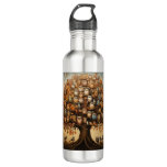 Whimsical Haven: The Owl-Adorned Arboretum Stainless Steel Water Bottle