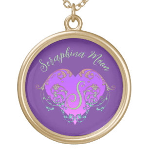 Whimsical Heart Gold Plated Necklace