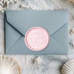 Whimsical Heart Locket Doodle CUSTOM INITIALS Wax Seal Sticker<br><div class="desc">Use these sweet whimsical wax seal stickers for your wedding, engagement party, bridal shower or other event. Hand drawn by me for you. Fully editable, add your own text for the initials and change the color. FULLY CUSTOMIZABLE: Click "personalize" to add your own custom initials to the hearts, and then...</div>