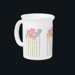 Whimsical Heart Lollipops Drink Pitcher<br><div class="desc">Adorable  whimsical hand drawn heart lollipops in pastel shades- too cute for Valentine's Day or any other day of love. Whimsical Heart Lollipops are sure to delight any little lady- this girly design is the perfect sweetheart  gift</div>