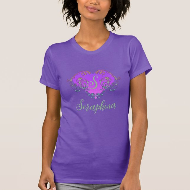 Whimsical Heart Personalized T-Shirt (Front)