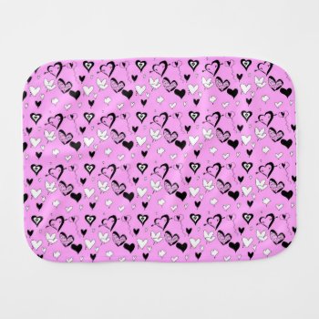 Whimsical Hearts Burp Cloth by NatureTales at Zazzle
