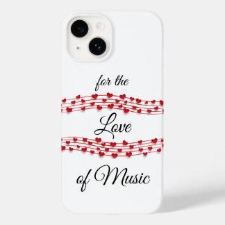 Whimsical hearts music "For the love of music" Case-Mate iPhone 14 Case