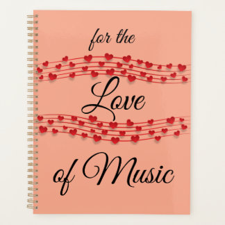 Whimsical hearts music "For the love of music" Planner