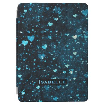 Whimsical Hearts Universe Cosmic Personalised Ipad Air Cover by LouiseBDesigns at Zazzle