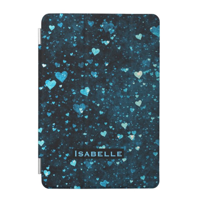 Whimsical Hearts Universe Cosmic Personalised iPad Mini Cover (Front)
