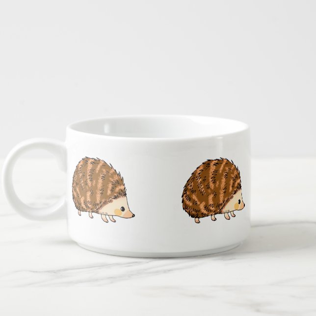 Whimsical Hedgehog  – Cute Woodland Animal Bowl (Right)