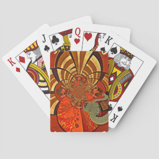 Whimsical Heights: Beautiful Funny Giraffe African Poker Cards