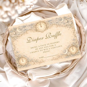 Whimsical Heirloom Baby Shower Diapper Raffle Enclosure Card