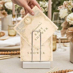 Whimsical Heirloom Baby Shower Napkins
