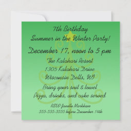 Whimsical Holiday Birthday Party Invitation | Zazzle