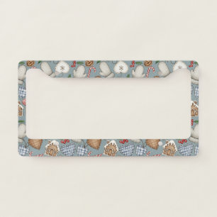 Whimsical Holiday Treats & Winter Mittens (2) License Plate Frame