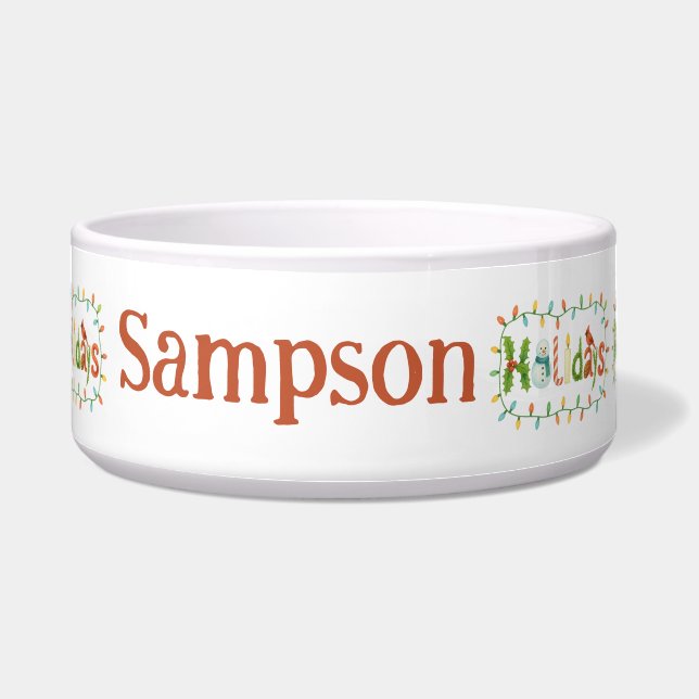 whimsical Holidays Bowl (Front)