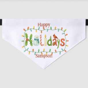 whimsical Holidays Pet Bandana Collar