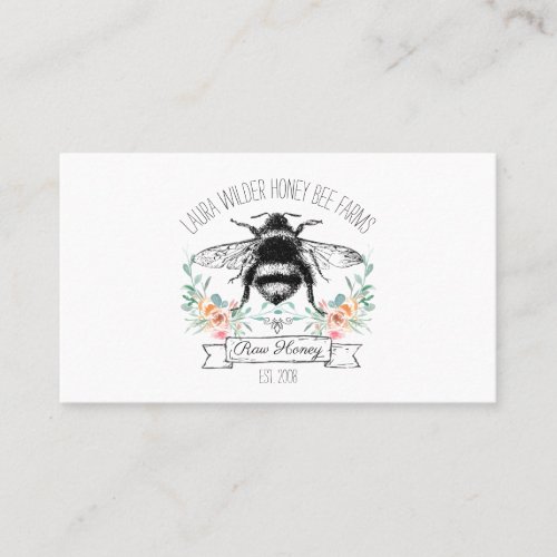 Whimsical Honey Bee Apiary Farm Beekeeper Business Card