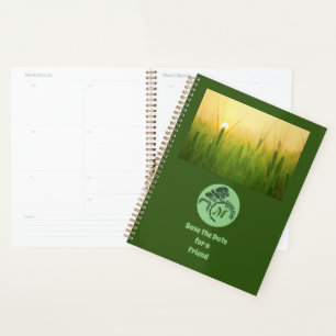 Whimsical Hooded Grasshopper Monogram Photo Planner