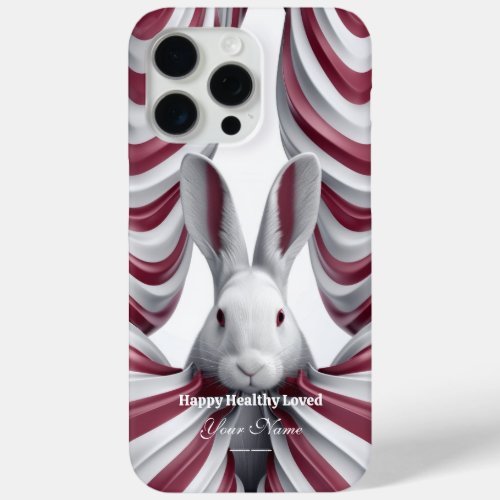 Whimsical Hopper Artful Rabbit iPhone 15 case