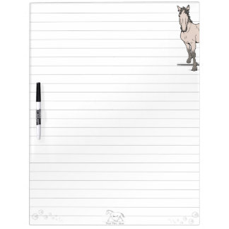 Whimsical horse lover equestrian gift Welcome Dry Erase Board