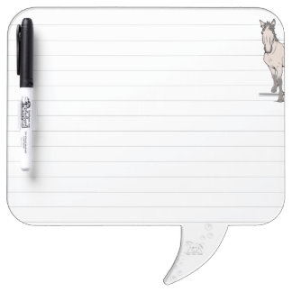 Whimsical horse lover equestrian gift Welcome Dry Erase Board