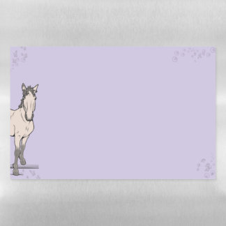 Whimsical horse lover equestrian gift Welcome Magnetic Dry Erase Sheet