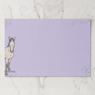 Whimsical horse lover equestrian gift Welcome Paper Pad