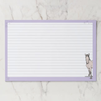 Whimsical horse lover equestrian gift Welcome Paper Pad