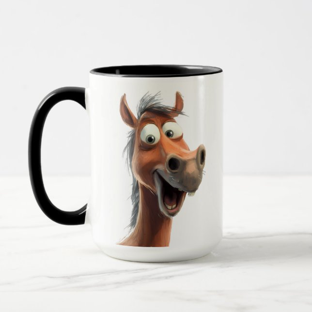 Whimsical horse mug (Left)