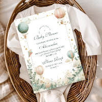 Whimsical Hot Air Balloon Baby Shower