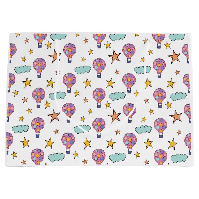 Whimsical Hot Air Balloon Gift Bag (Front)