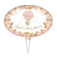 Whimsical Hot Air Balloon Girl Baby Shower