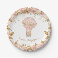 Whimsical Hot Air Balloon Rose Baby Shower