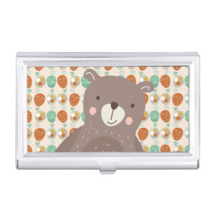 Whimsical Hot Air Balloons Business Card Case