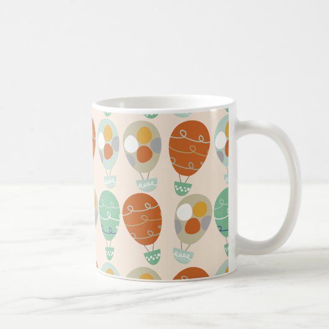 Whimsical Hot Air Balloons Coffee Mug (Right)