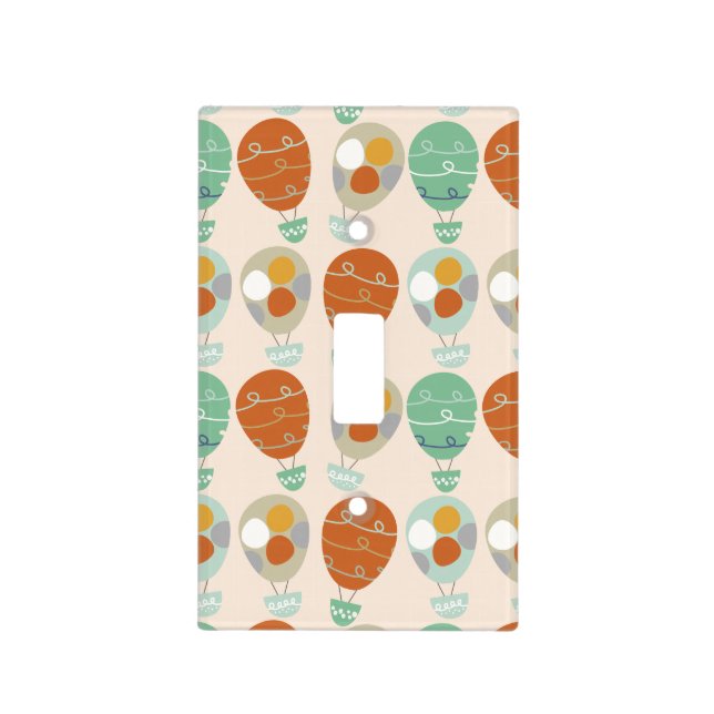 Whimsical Hot Air Balloons Light Switch Cover (Front)