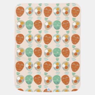 Whimsical Hot Air Balloons Receiving Blanket